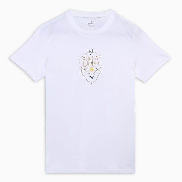 Neymar JR "BNA" Youth Football Logo Tee, PUMA White-Sand Dune, extralarge-IND
